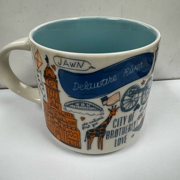 Philadelphia Themed Mug - White and Blue - Picture 3 of 5